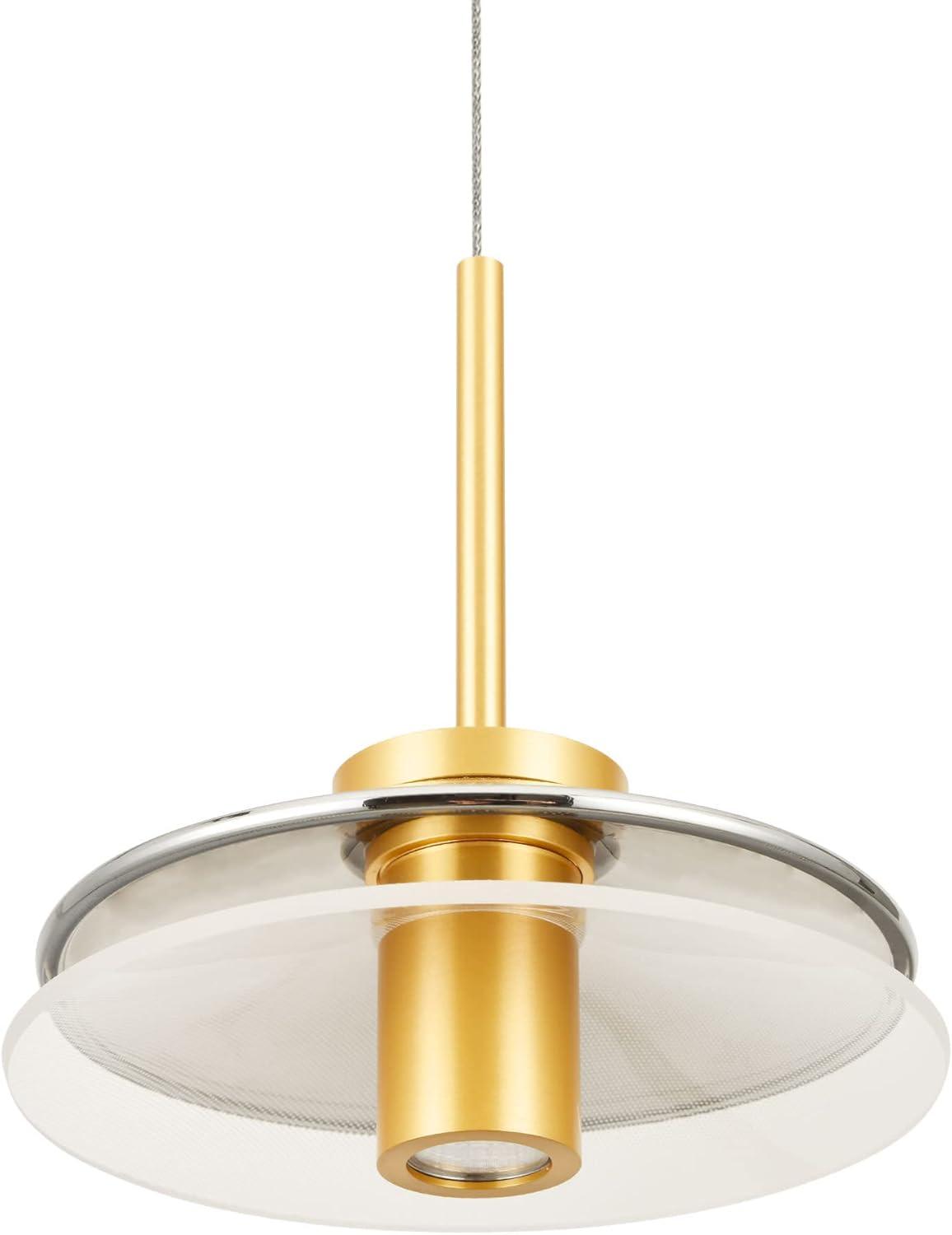 Verona 7-in 100-277V 1-Light ETL Certified Integrated LED Height Adjustable Cone Pendant Lighting