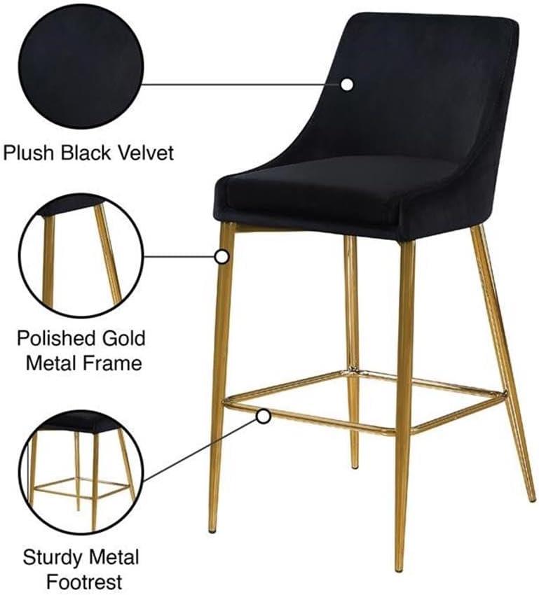 Ellenberger Upholstered Counter Stool with Metal Frame