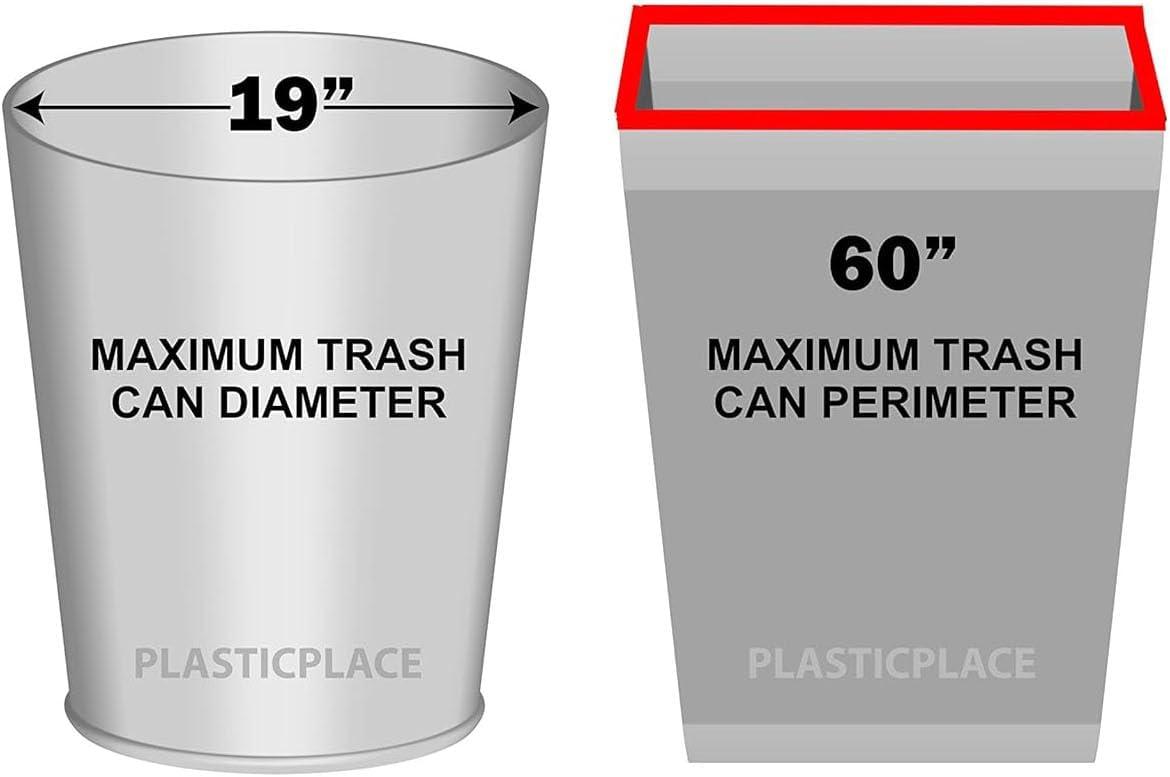 Plasticplace 20-30 Gallon Trash Bags, 1.5 Mil, 100 Count