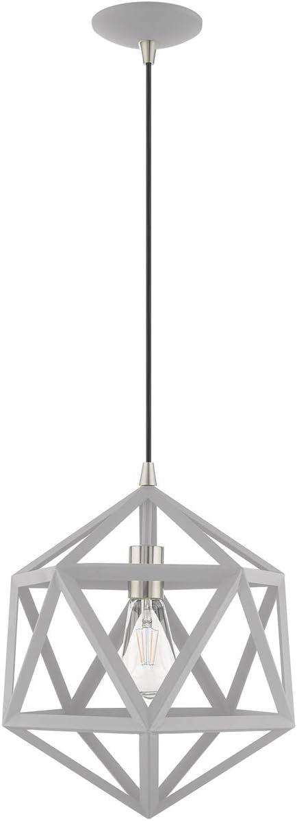 Nordic Gray Nickel Geometric Mini Pendant Light