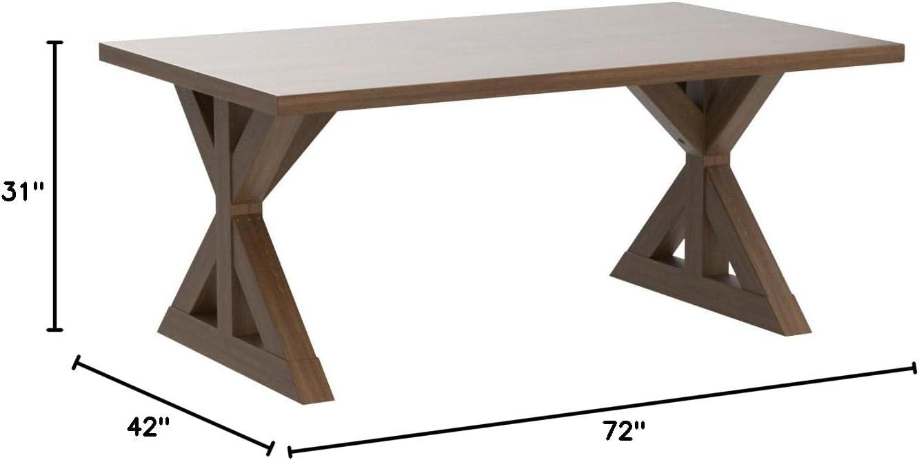 Enna Morden Farmhouse Wood Dining Table