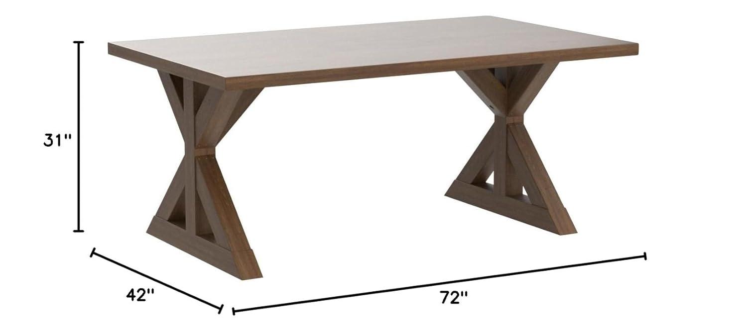Lark Manor™ Tamika Enna Morden Farmhouse Wood Dining Table