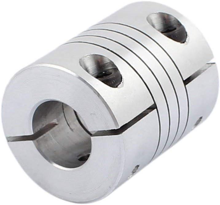 25mm Dia 10mm to 12mm Aluminum Alloy Spline Shaft Flexible Helical Coupling