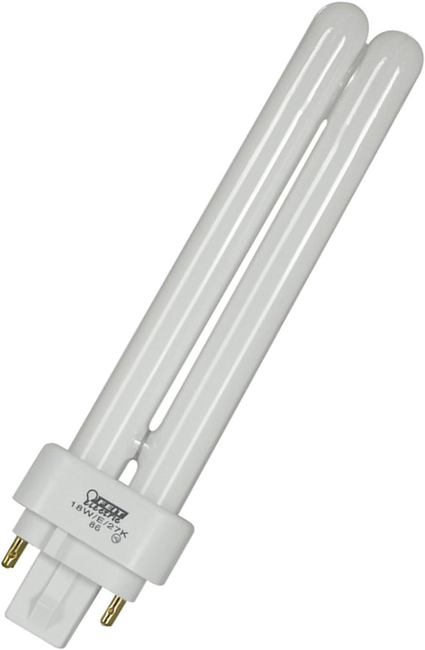 18-Watt White Frosted Glass CFL Tubular Light Bulb