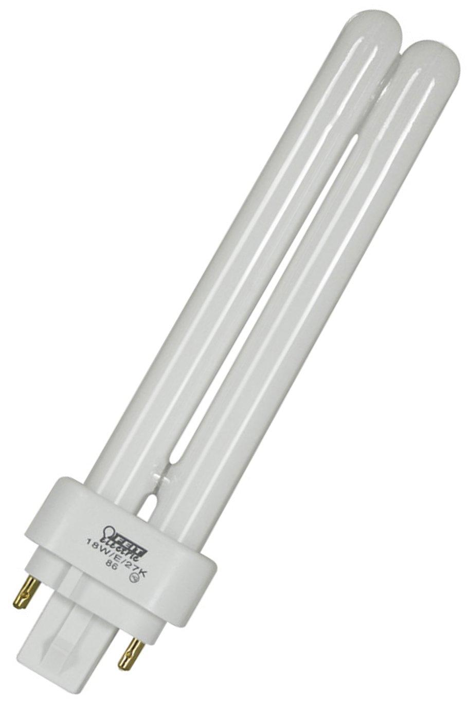 18-Watt White Frosted Glass CFL Tubular Light Bulb
