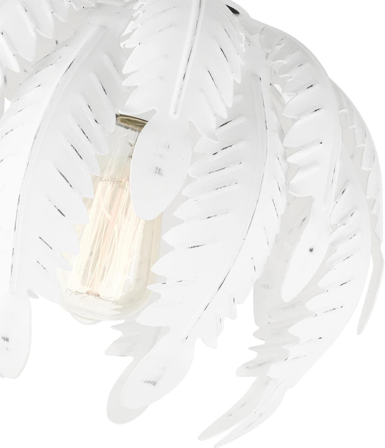 Livex Lighting Acanthus 1 - Light Semi-Flush Mount in  Antique White