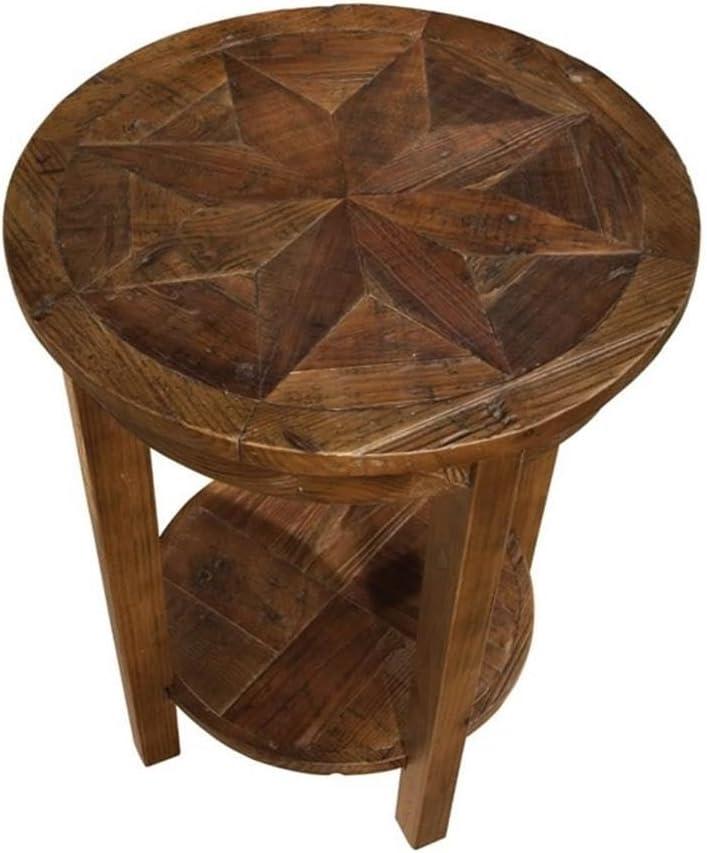 Alaterre Revive Reclaimed Round End Table, Natural