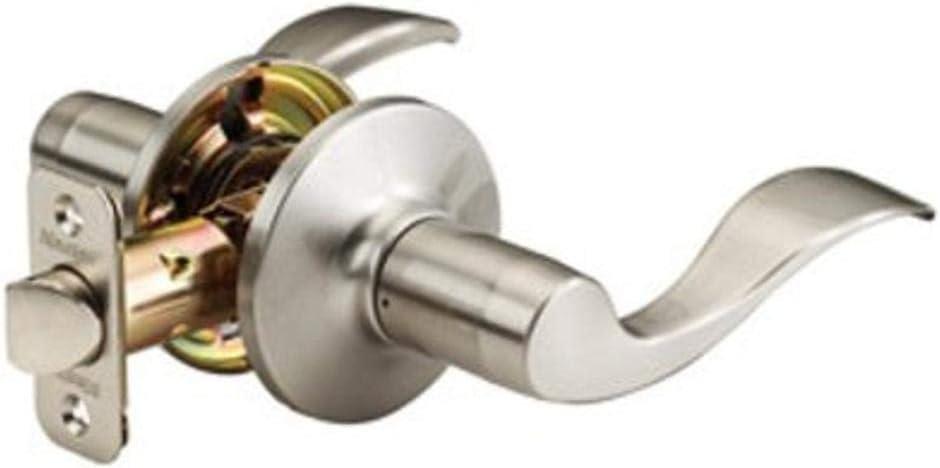 Master Lock WL0415 Wave Lever Door Knob, Satin Nickel