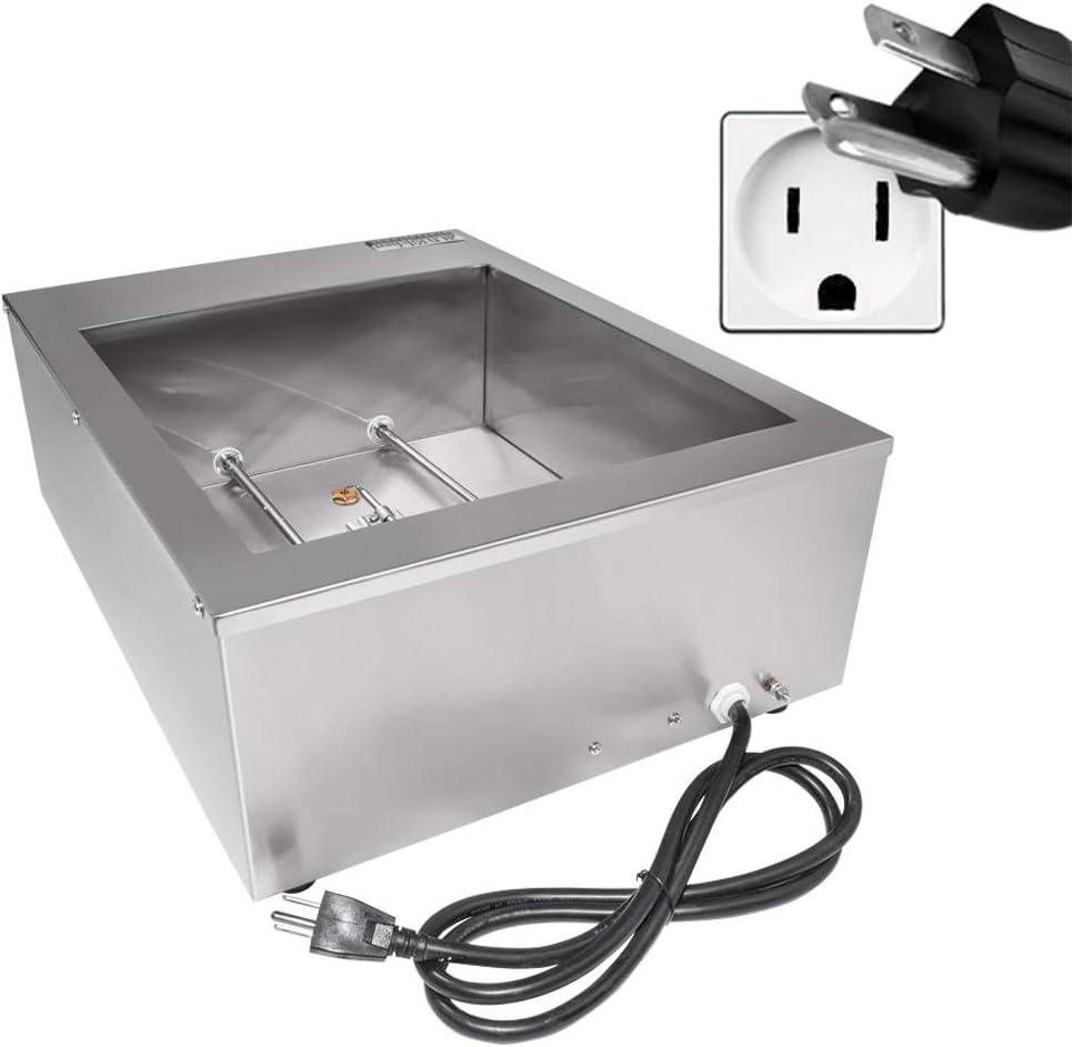 Chocolate Fondue Machine with Manual Control | Stainless steel Professional Small Chocolate Tempering Machine for Home and Commercial Use