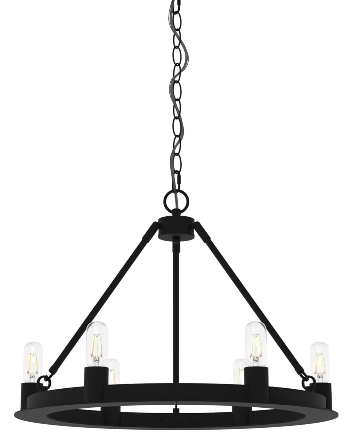 Hunter Saddlewood 6 Light Chandelier Ceiling Light Fixture