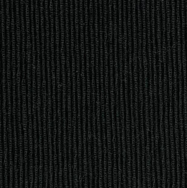 Design Imports Black Ribbed Placemat Set/6