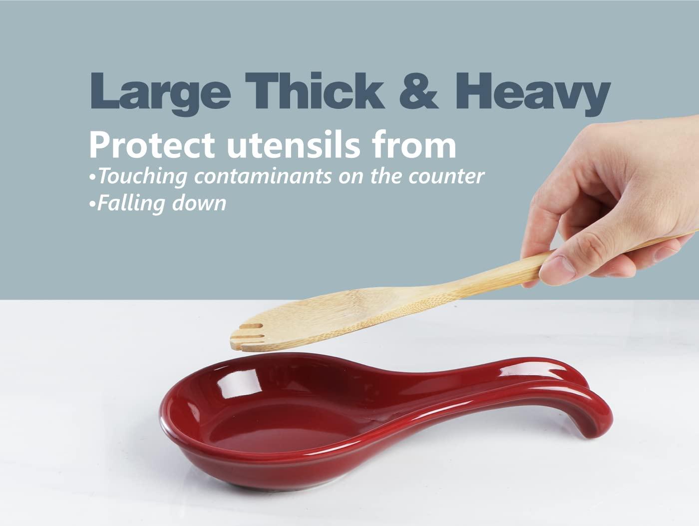 Red Barrel Studio® Newmont Ceramic / Porcelain Oval Spoon Rest