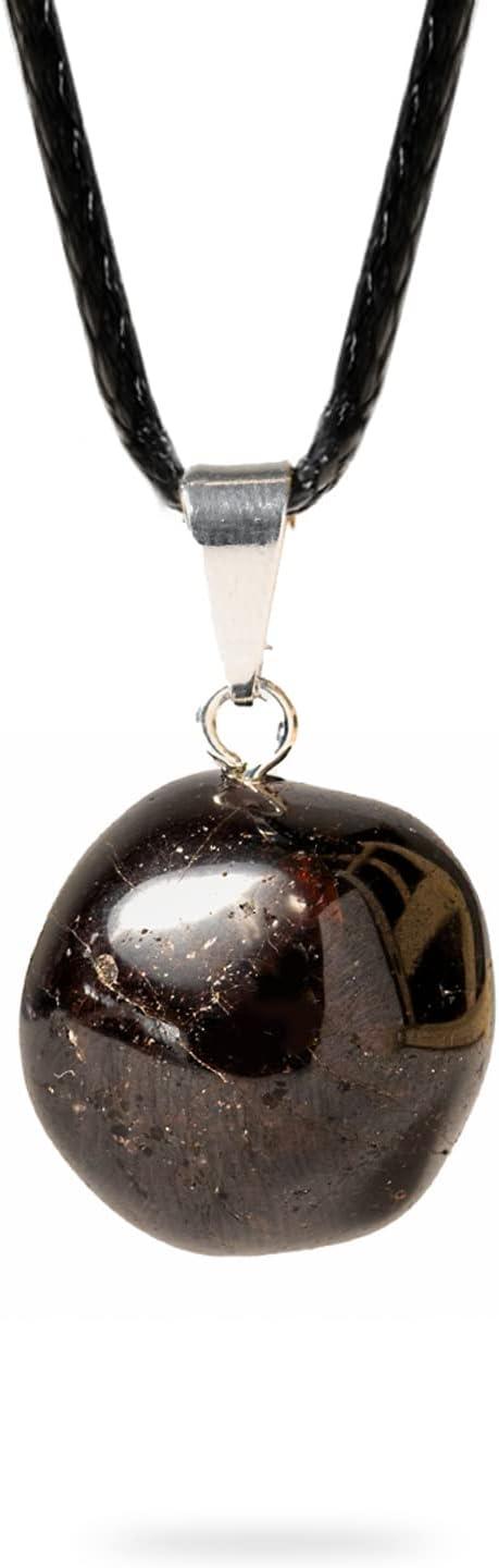 AYANA Garnet Healing Crystal Pendant Necklace - Stone of Passion & Creativity - Birthstone Jewelry - Perfect Small Crystal Gifts for Women