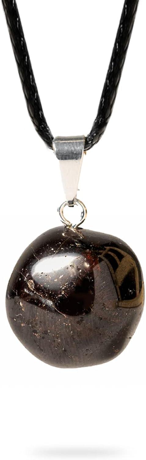 AYANA Garnet Healing Crystal Pendant Necklace - Stone of Passion & Creativity - Birthstone Jewelry - Perfect Small Crystal Gifts for Women