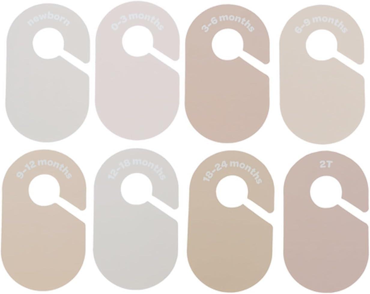 3 Sprouts Baby Closet Dividers (Newborn to 24 Months) – Set of 8 - Neutral