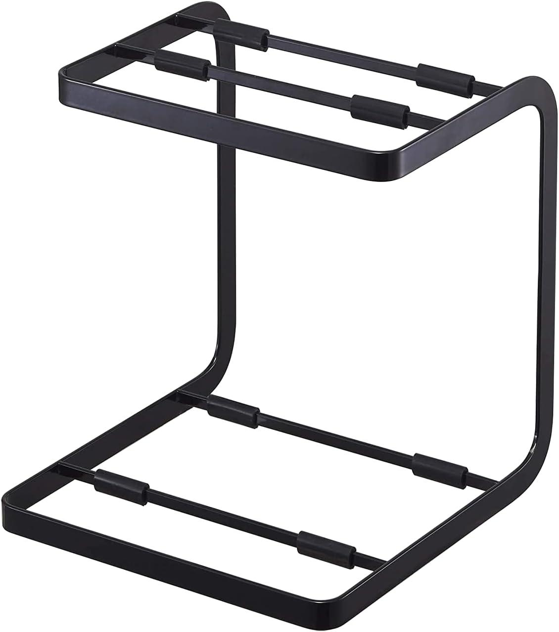 Black Steel Two-Tier Freestanding Pot Organizer