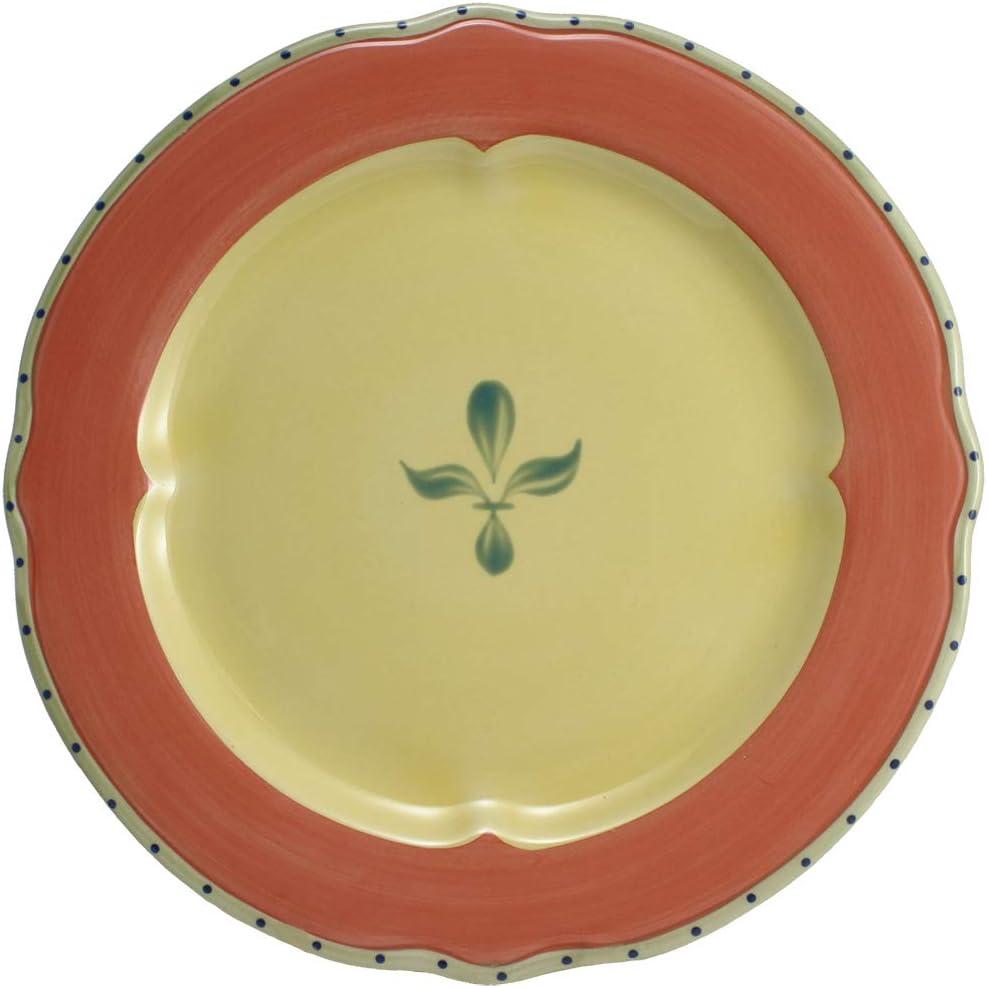 Pistoulet Yellow and Red Ceramic 16-Piece Dinnerware Set