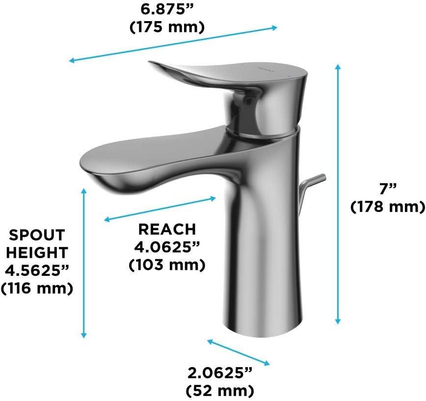 TOTO TLG01301U#BN Single Hole Bathroom Faucet with Drain Assembly and Comfort Glide Technology