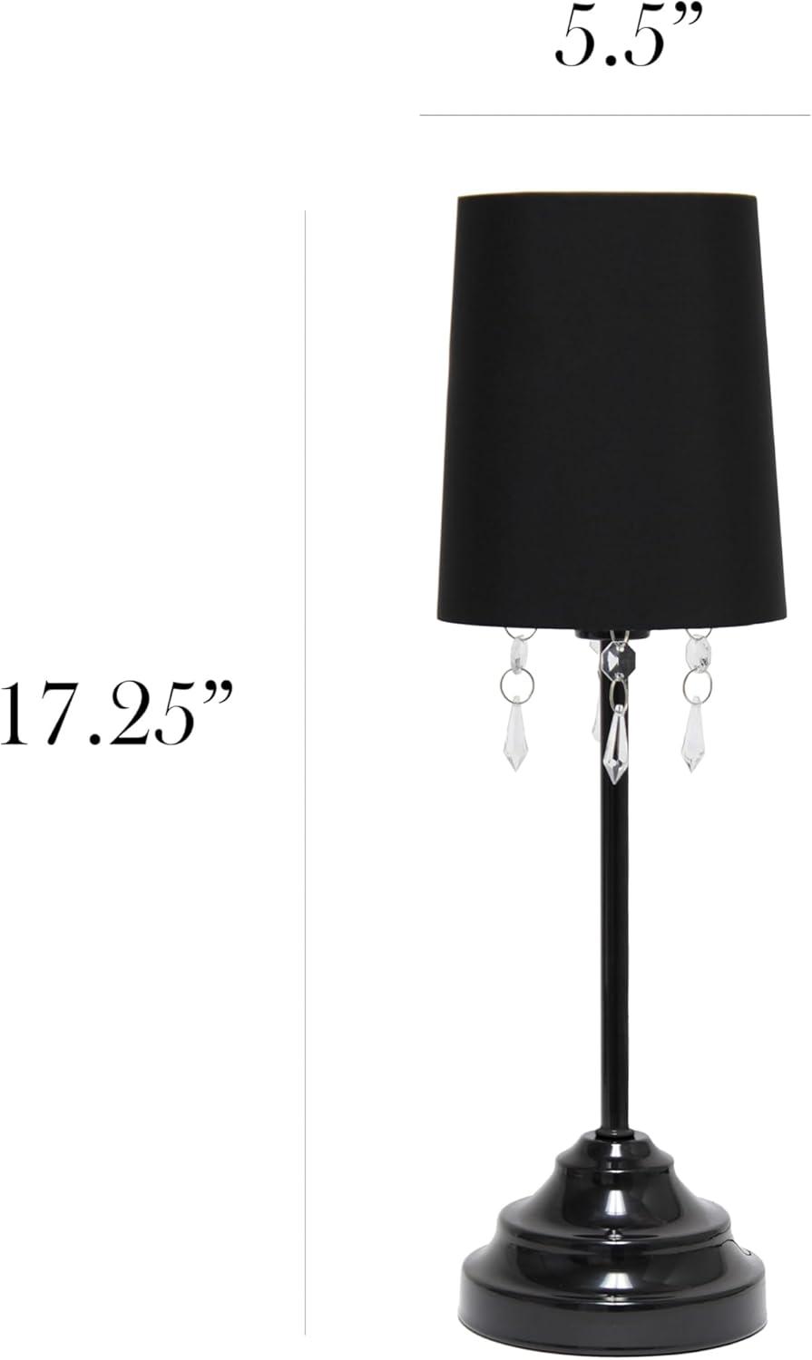 Simple Designs Lámpara de Mesa y Cuentas Acrílicas Colgantes