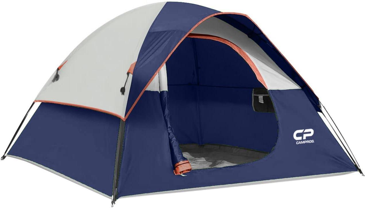 Blue 3-Person Dome Tent with Carry Bag