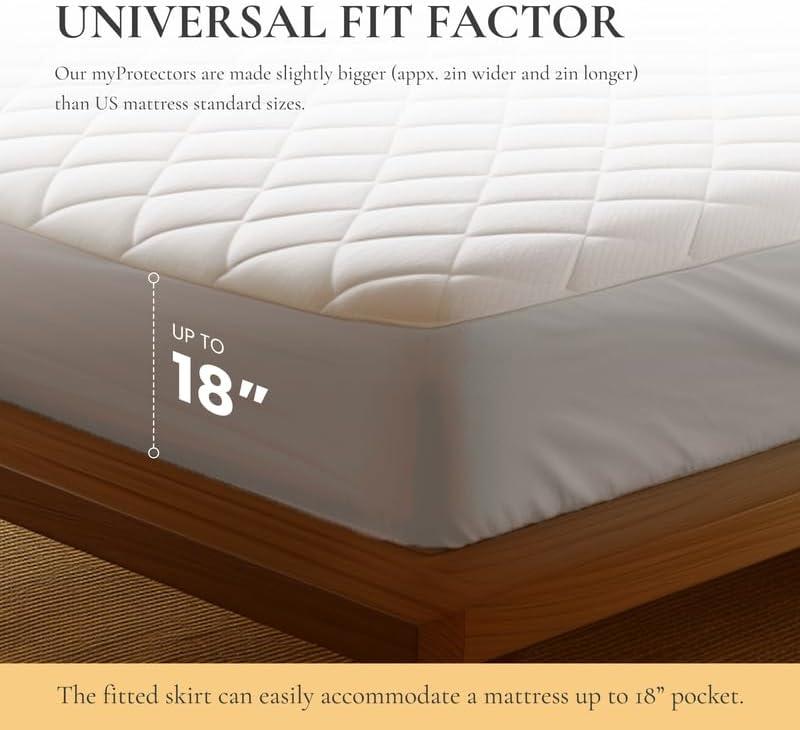 Waterproof Fitted Mattress Protector Mattress Protector Case Pack