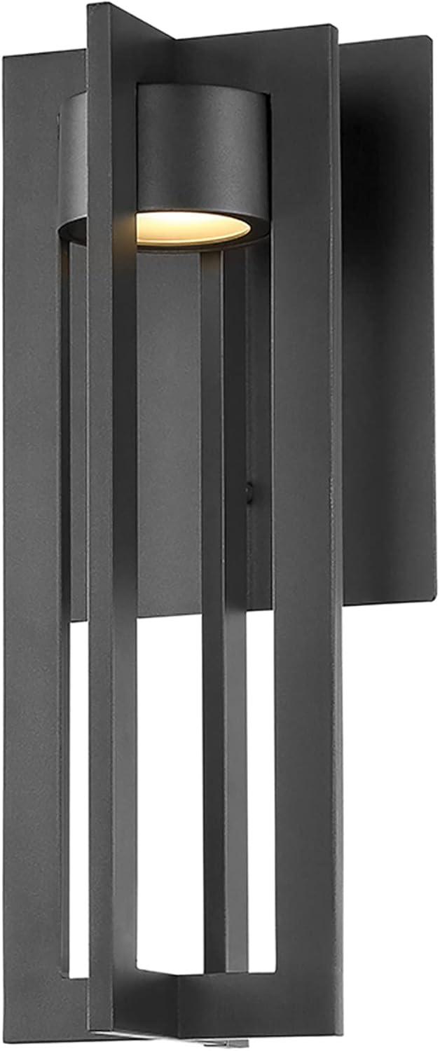 Black Modern LED Outdoor Wall Sconce