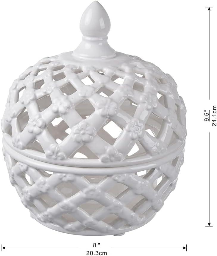 A&B Home Ballas Bird Lidded Jar, Small-Color:Mint,Style:Modern Chic