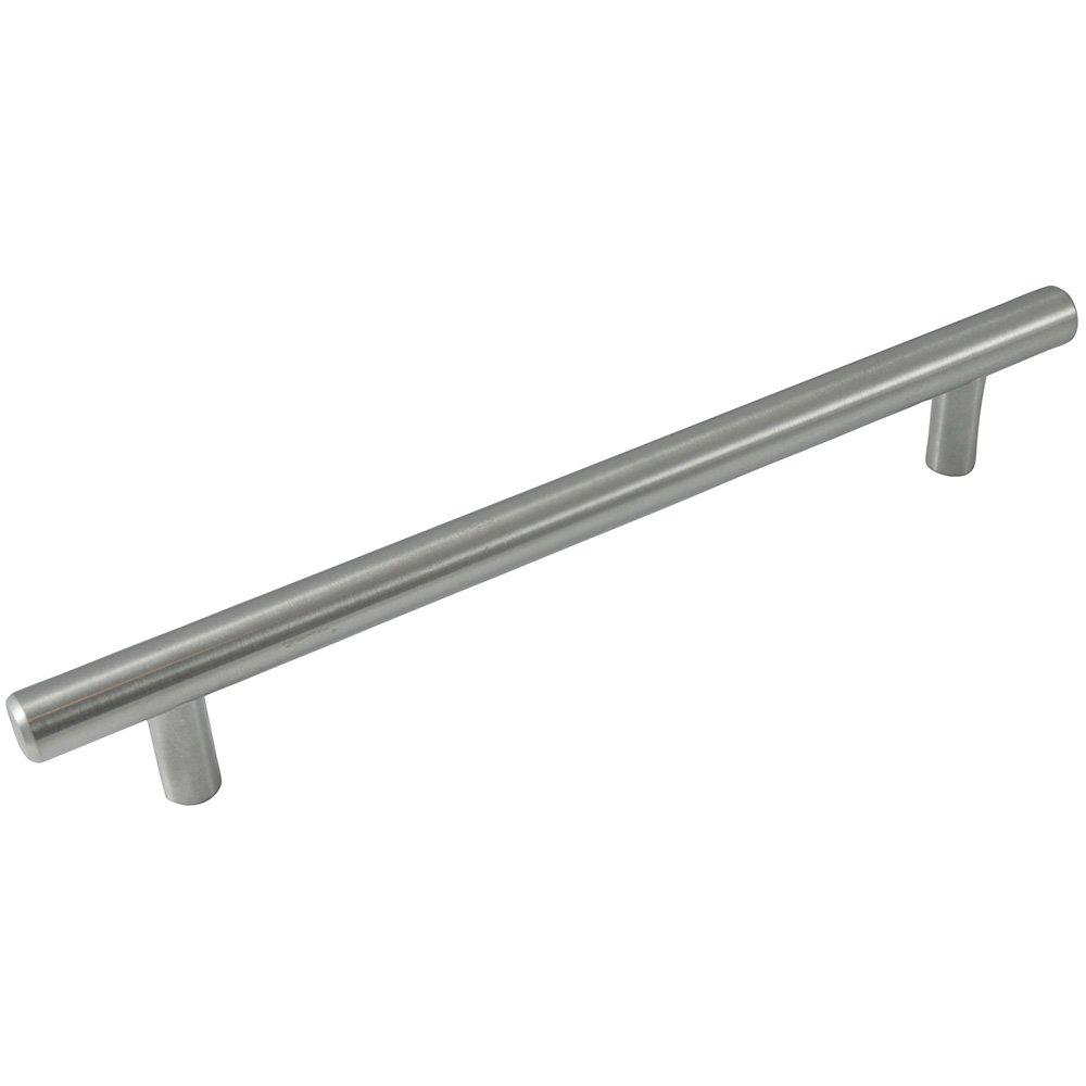 Melrose 6 in. Center-to-Center Satin Nickel Bar Pull Cabinet Pull (10-Pack)