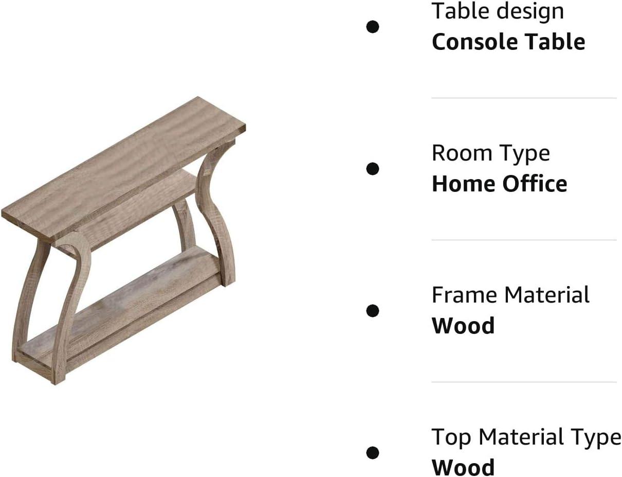 Monarch Specialties Accent Table, Console, Entryway, Narrow, Sofa, Bedroom, Brown Laminate