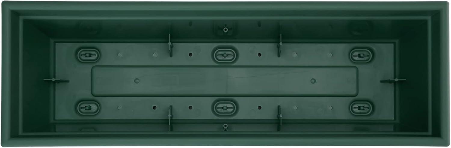 Bloem Dayton 6.87 in. H X 24 in. W Plastic Ocean Series Window Box Turtle Green
