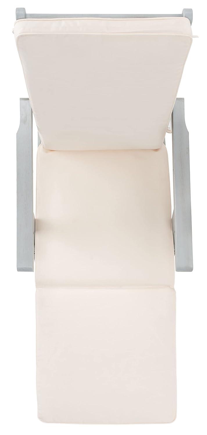 Palmdale Lounge Chair - Outdoor - PAT7015 - Grey/Beige -Safavieh