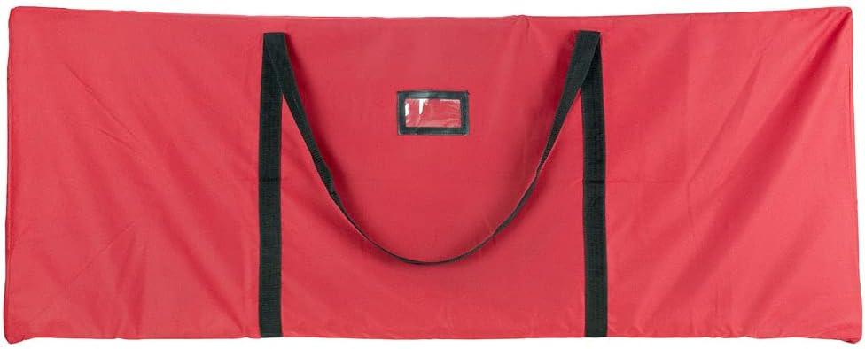Santa's Bag 6'-9' Extra Large Tree Storage Bag: TreeKeeper, Polyester, Built-In Handles, Christmas Tree Storage, Red
