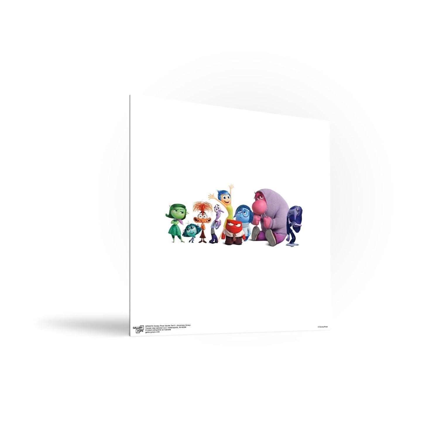 Gallery Pops Disney Inside Out 2 - Emotions Group Wall Art, Unframed Version, 12" x 12"