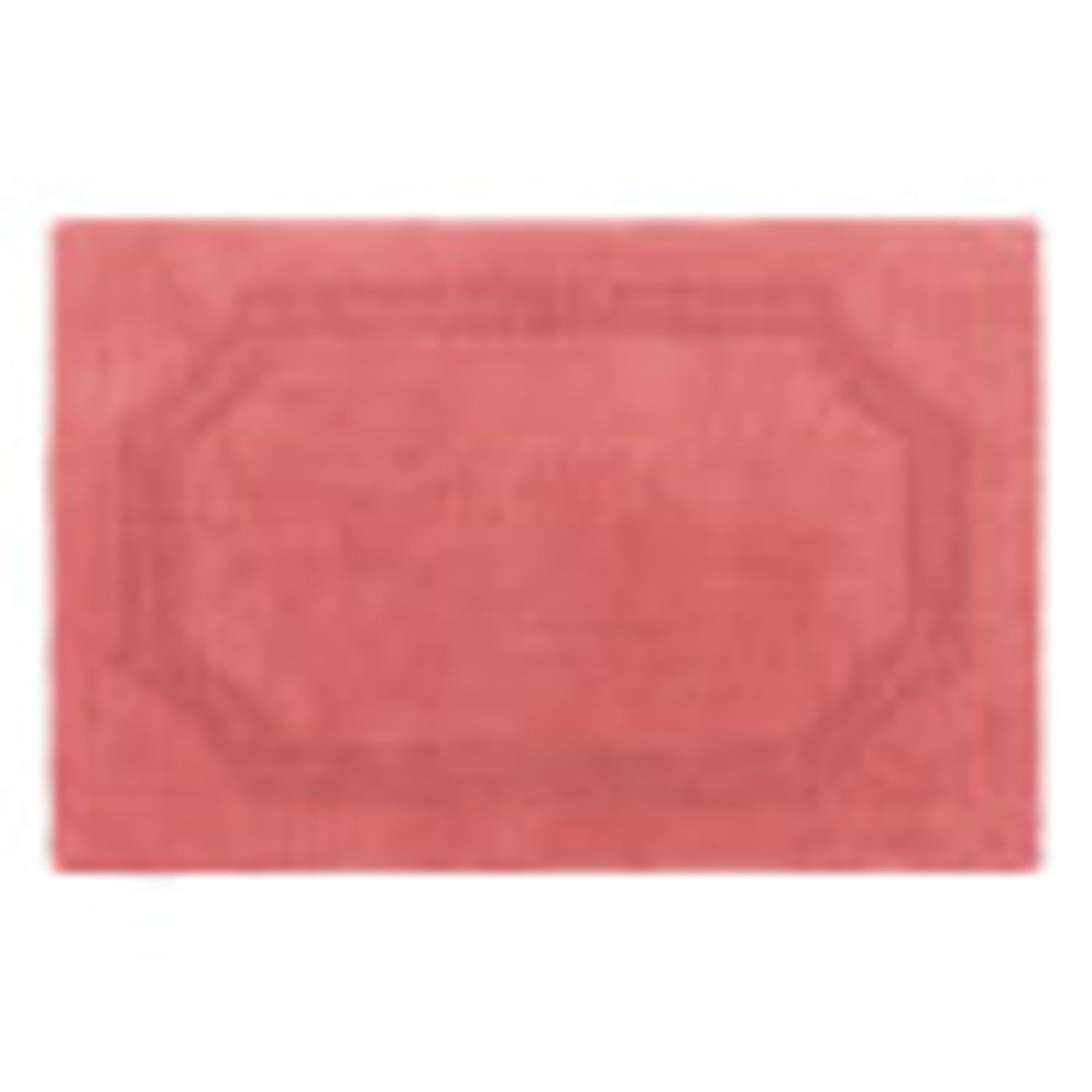 Coral Cotton Reversible Bath Mat 21 x 34 inches