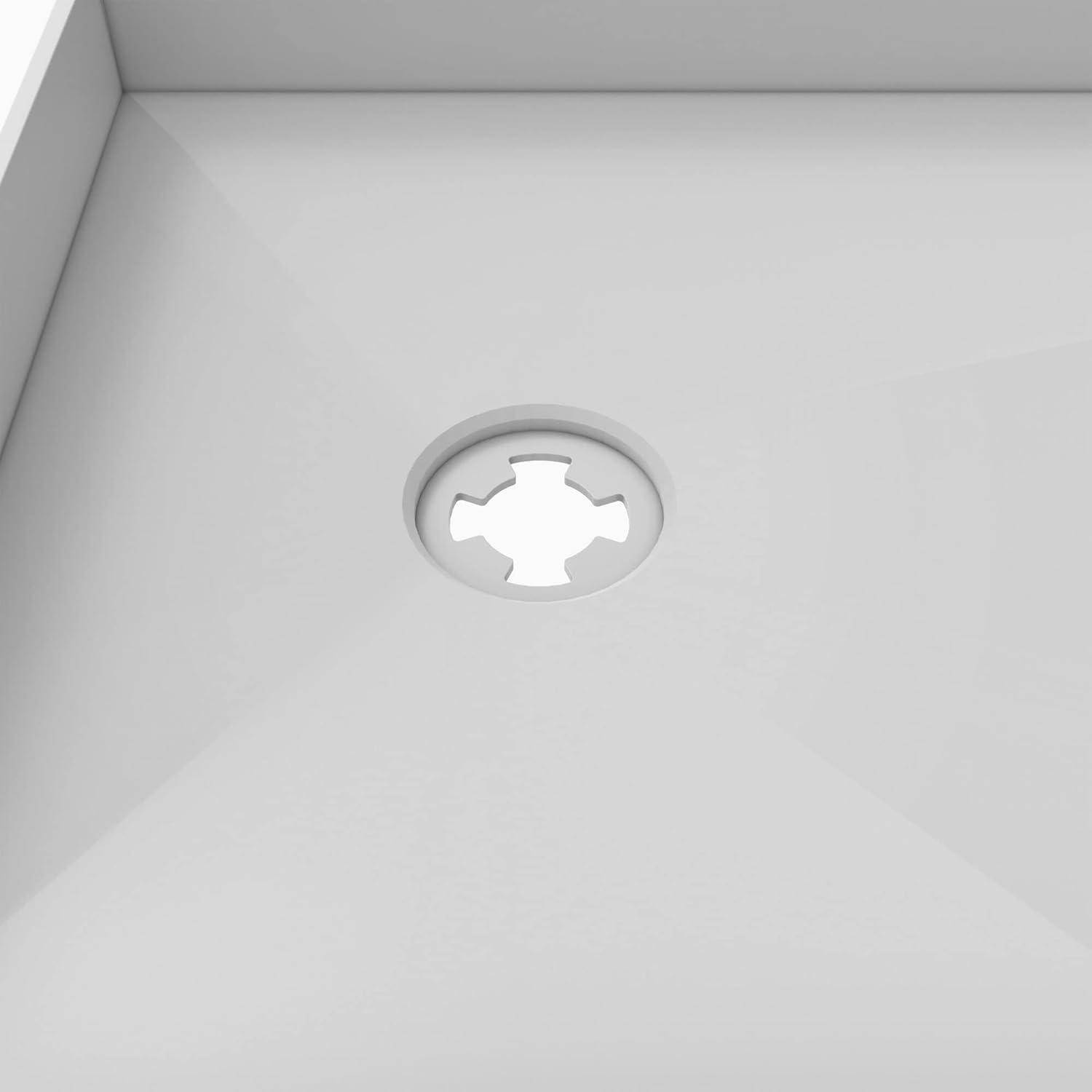 DreamLine DTP-1136602 TilePrime 36" D x 60" W x 3" H Single Threshold Shower Base, Right Drain