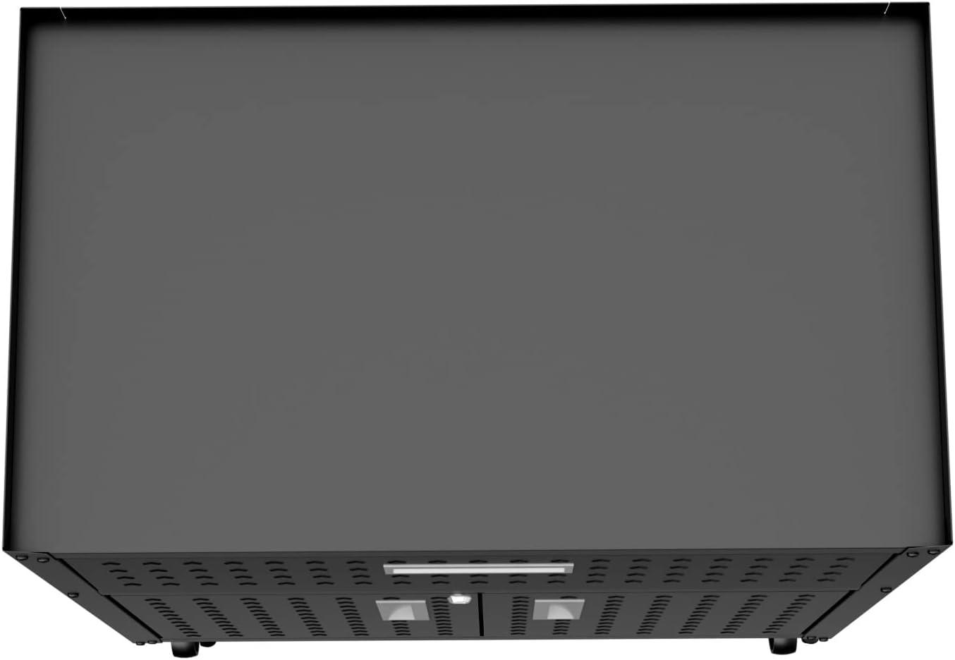 Manhattan Comfort Floating Metal Garage Cabinet Charcoal, Gray