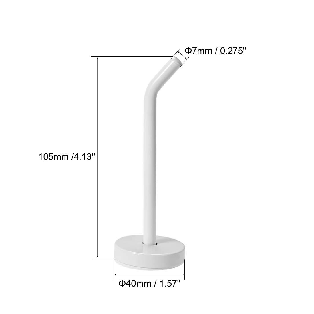 Polished Stainless Steel Wall Mounted White Hooks Set