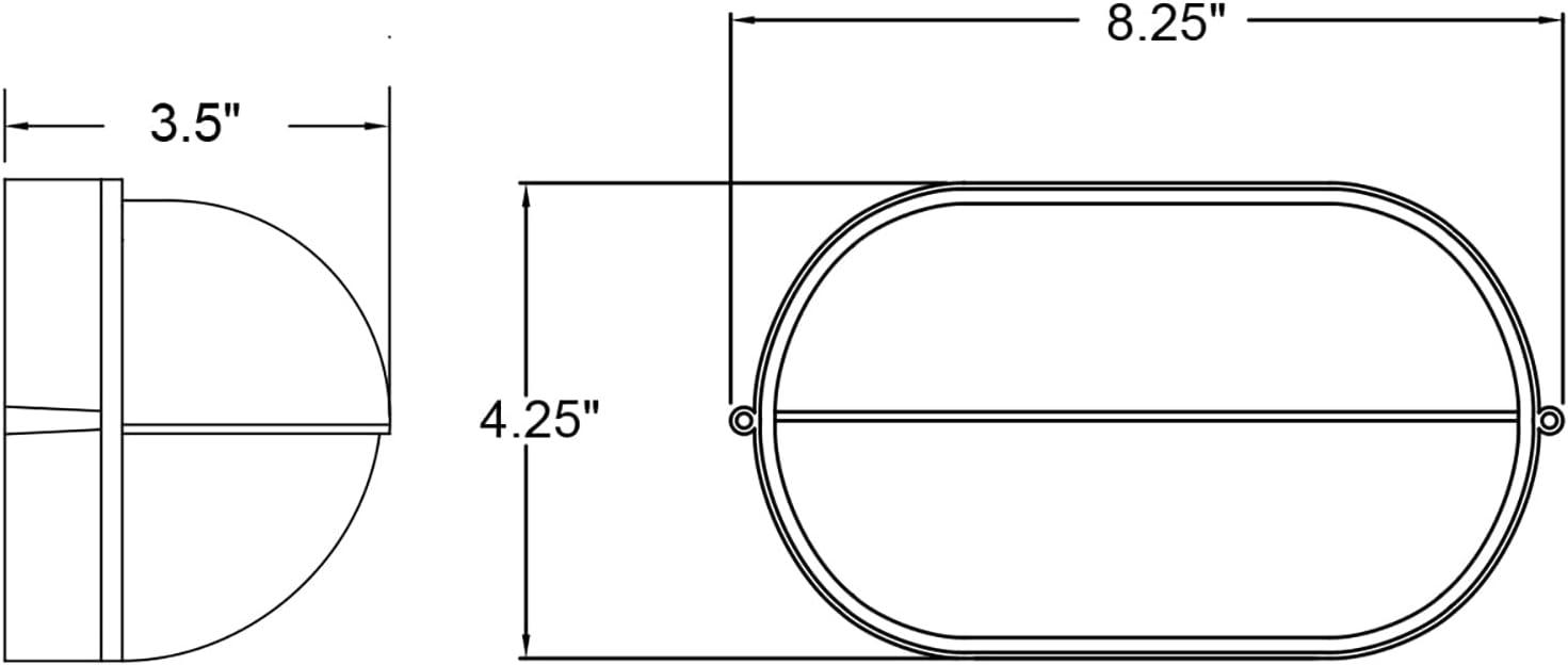 Access Lighting Nauticus 1 - Light Wall Light in  Black