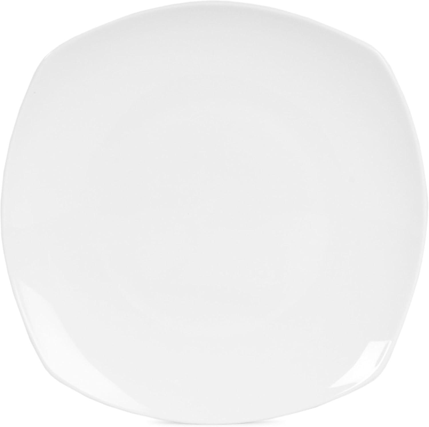Fitz and Floyd Fitz and Floyd Nevaeh White 12-Piece Lightweight Bone China Dinnerware Set, Service for 4