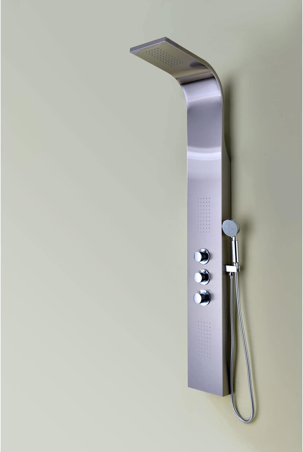 Arc 64'' Shower Panel with Fixed Shower Head