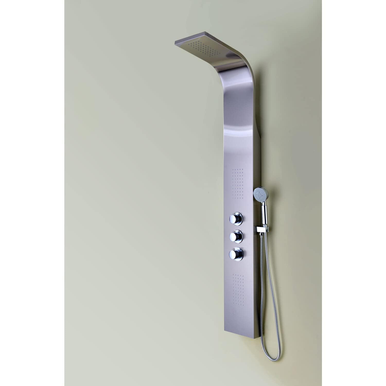 ANZZI Aura 39.37'' Shower Panel with Fixed Shower Head SP-AZ078BS