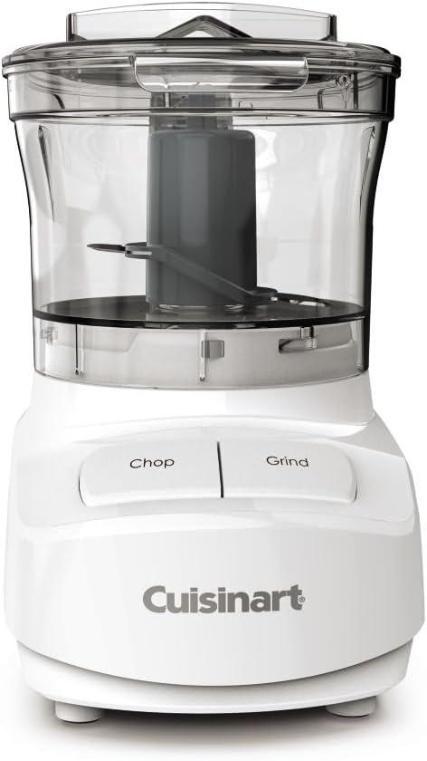 White 3-Cup Mini Food Chopper with BladeLock System