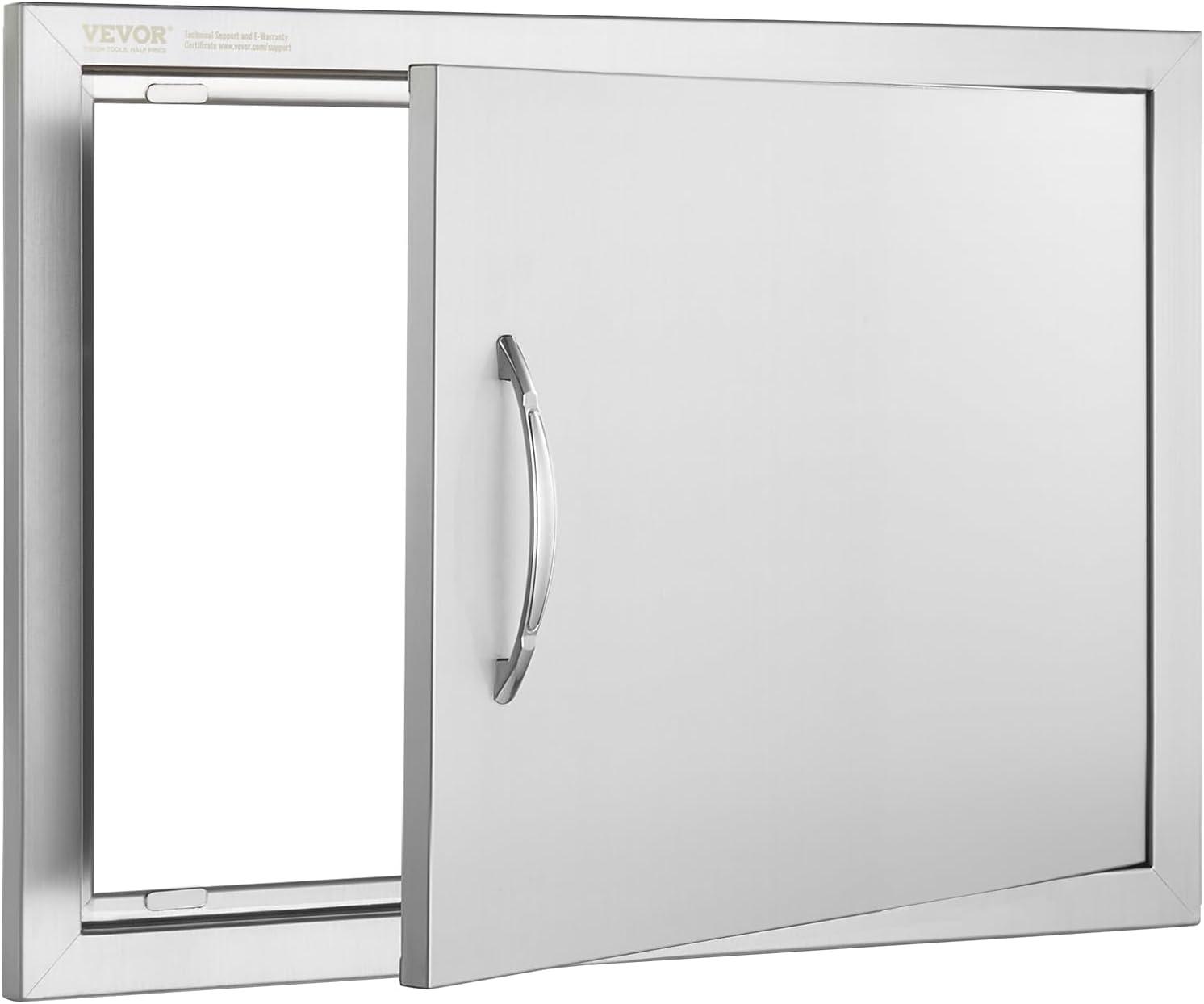 Stainless Steel Outdoor Kitchen Access Door with Handle