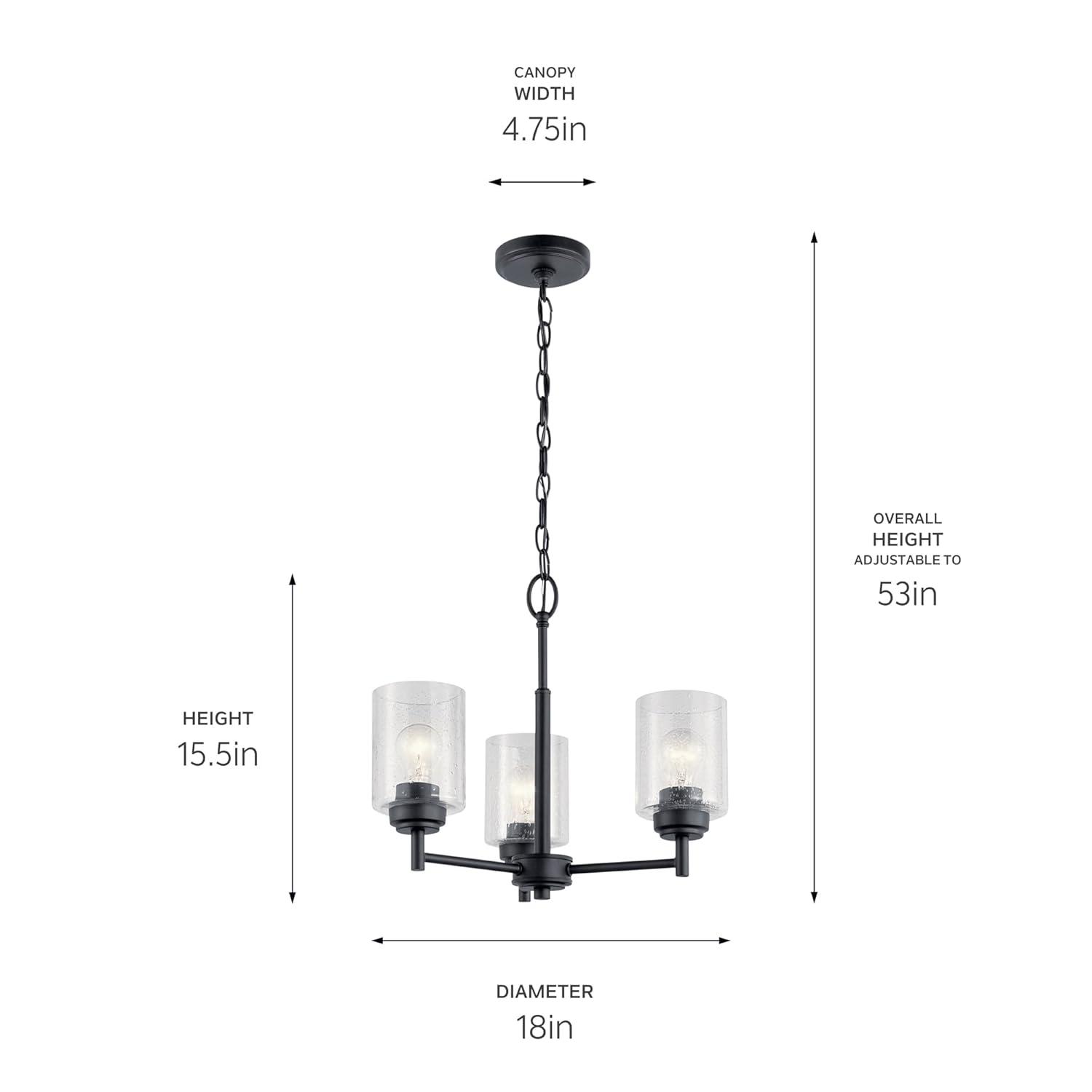 Kichler Lighting Winslow 3 - Light Dimmable Classic / Traditional Chandelier