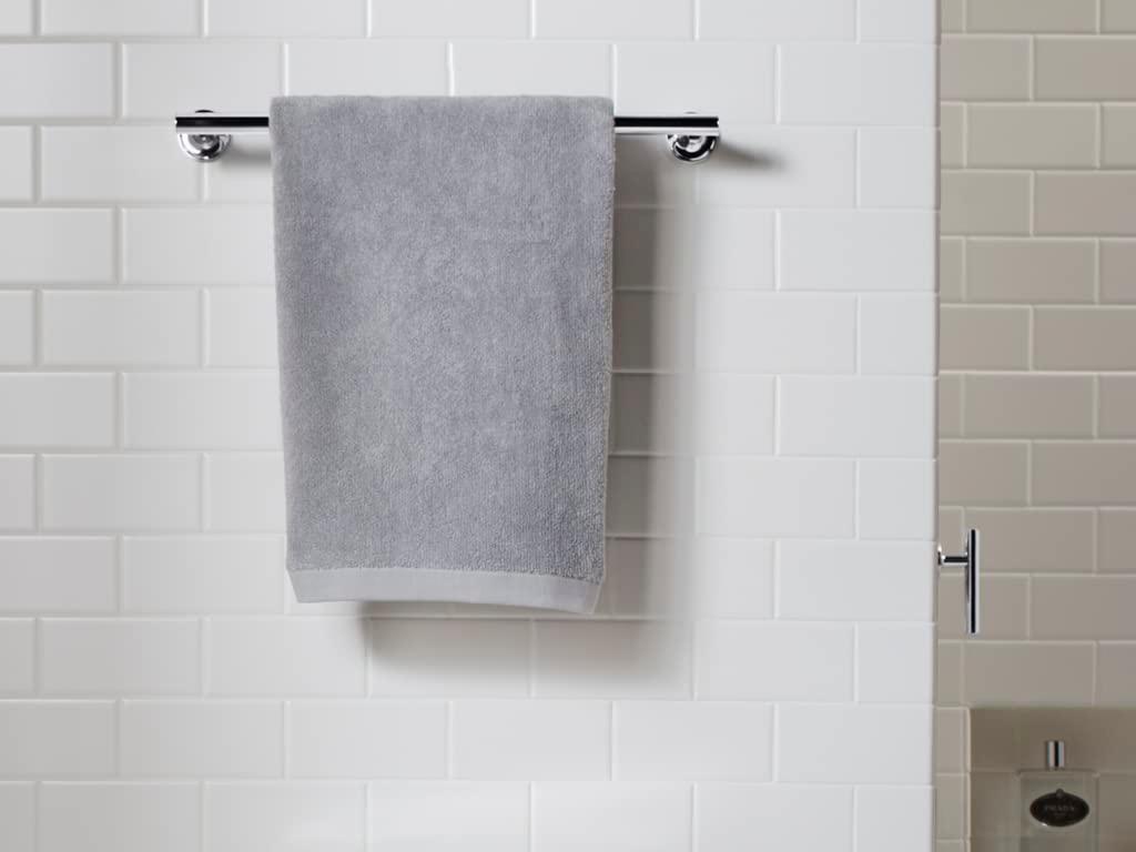 Purist® 24" Wall Mounted Round Towel Bar, Metal Wall-Mounted Towel Holder