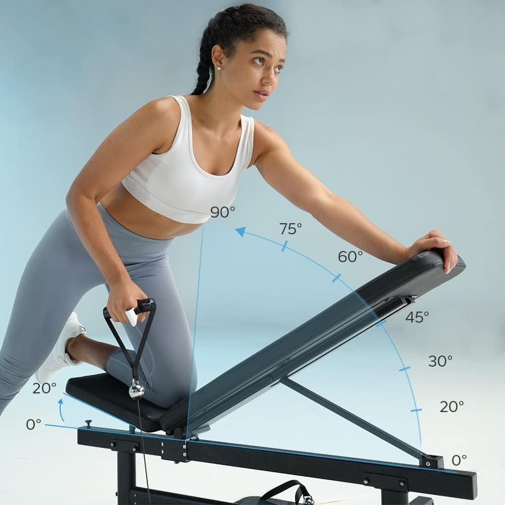 Speediance Adjustable Weight Bench,Full Body Workout Strength Training,Adjustable Bench For Home Gym,Multi-Angle Adjustable Workout Bench