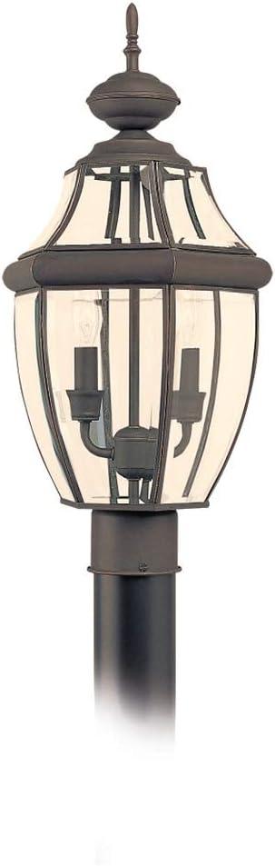 Lancaster 2-Light Traditional Outdoor Black Post Top