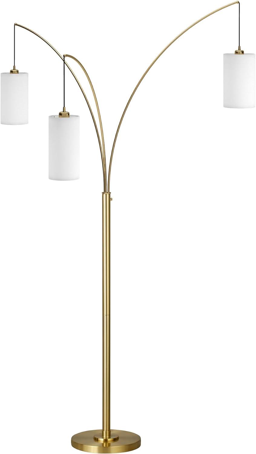 Alexa & Siri Compatible Adjustable 83" White Torchiere Floor Lamp