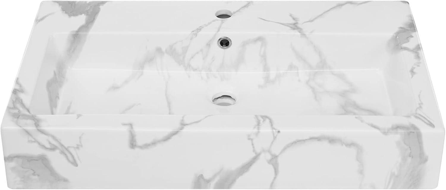 Voltaire Wide Rectangle Wall Hung Sink