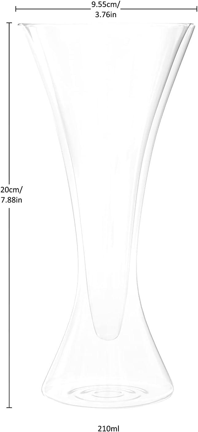 Double Walled Cocktail Martini Glasses - 210 mL / 7 fl. oz (Set of 4)